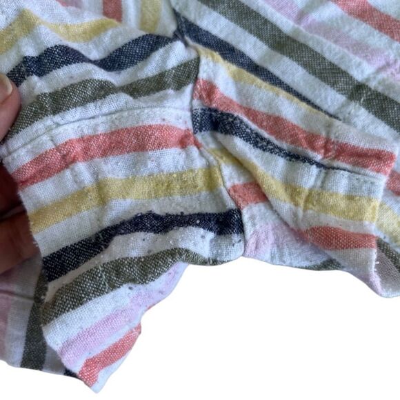 Old Navy Linen-Blend Striped Shorts – Girls Size XXL (18) - Picture 7 of 12